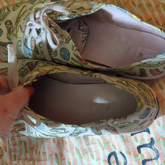 🍀Super EUC ❤️ KEDS x CJW: Specialty/Ltd Ed.👟LILAC🪻SILK🪻 SHOE🪻PRINT👟 sz 9🍀 - Picture 5 of 13